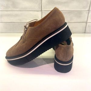 Cleregie Brown Platform Oxford